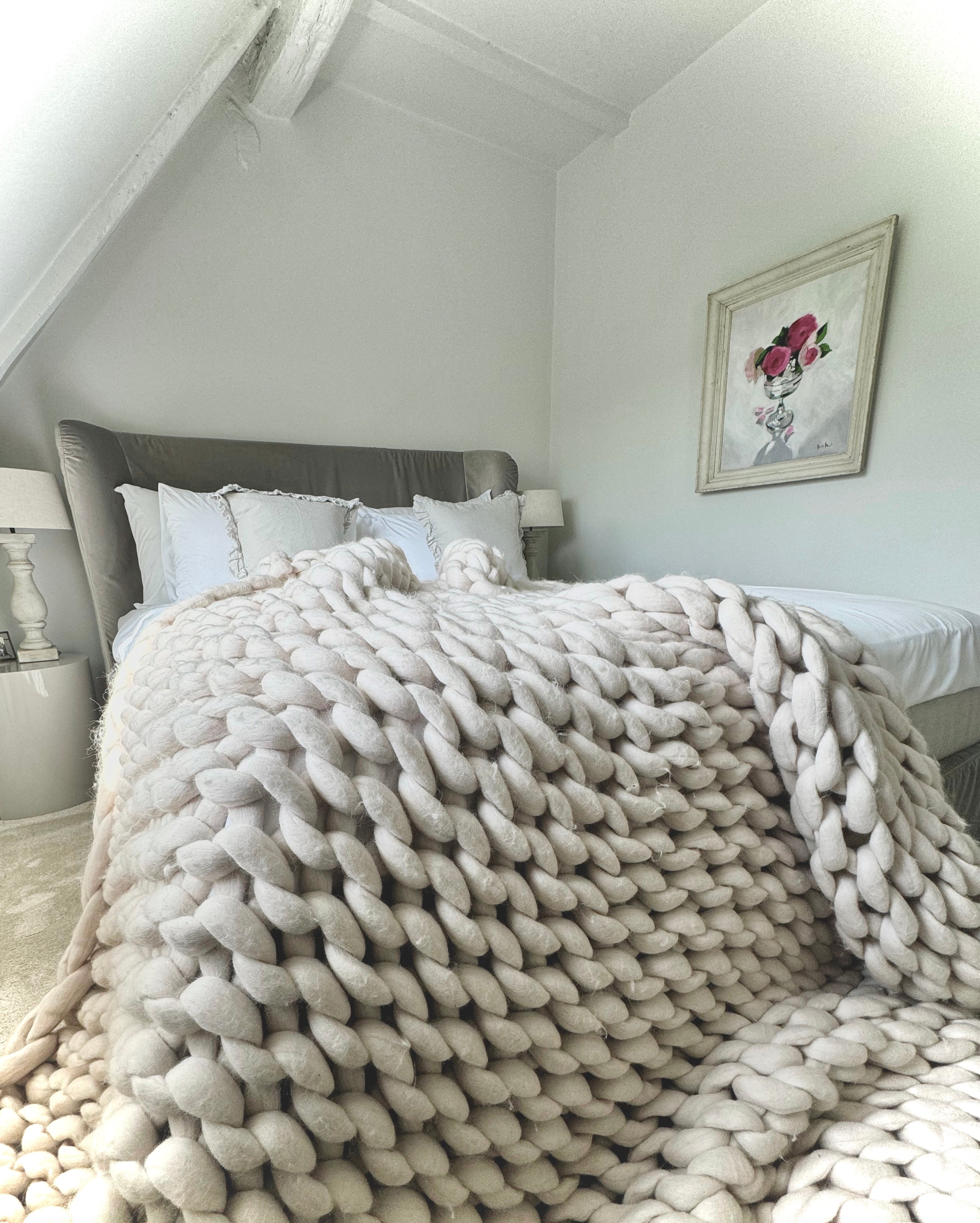 Extra Large Chunky Knit Throw