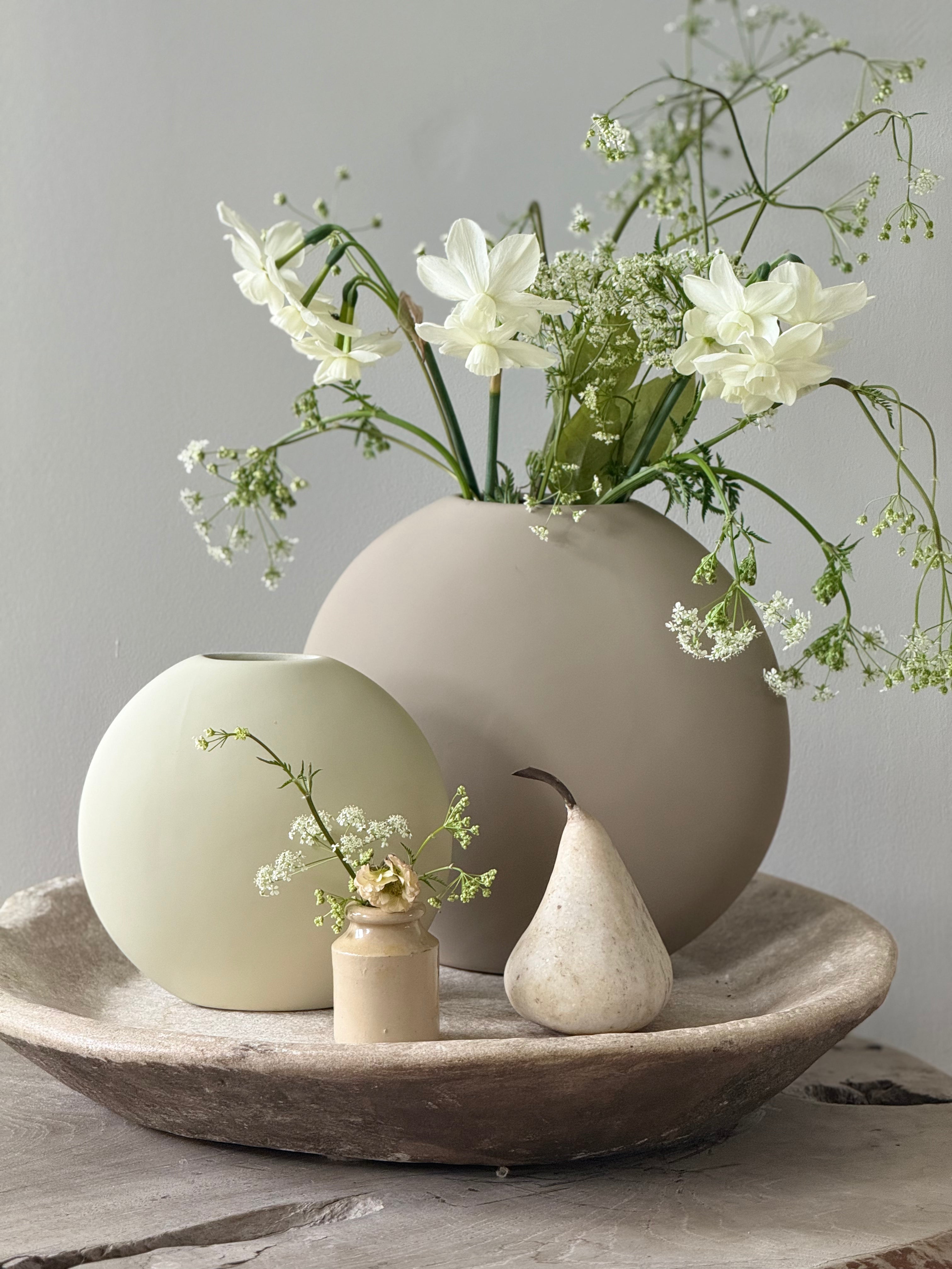 20 cm  Pastille Vase Sand