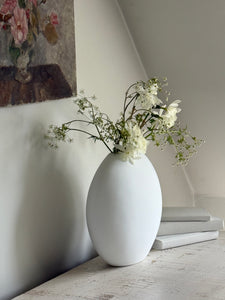 30cm Pastille Vase White