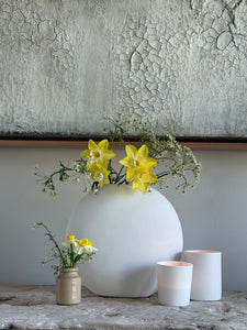 20 cm Pastille Vase White