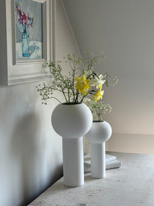 Large Pillar Vase White