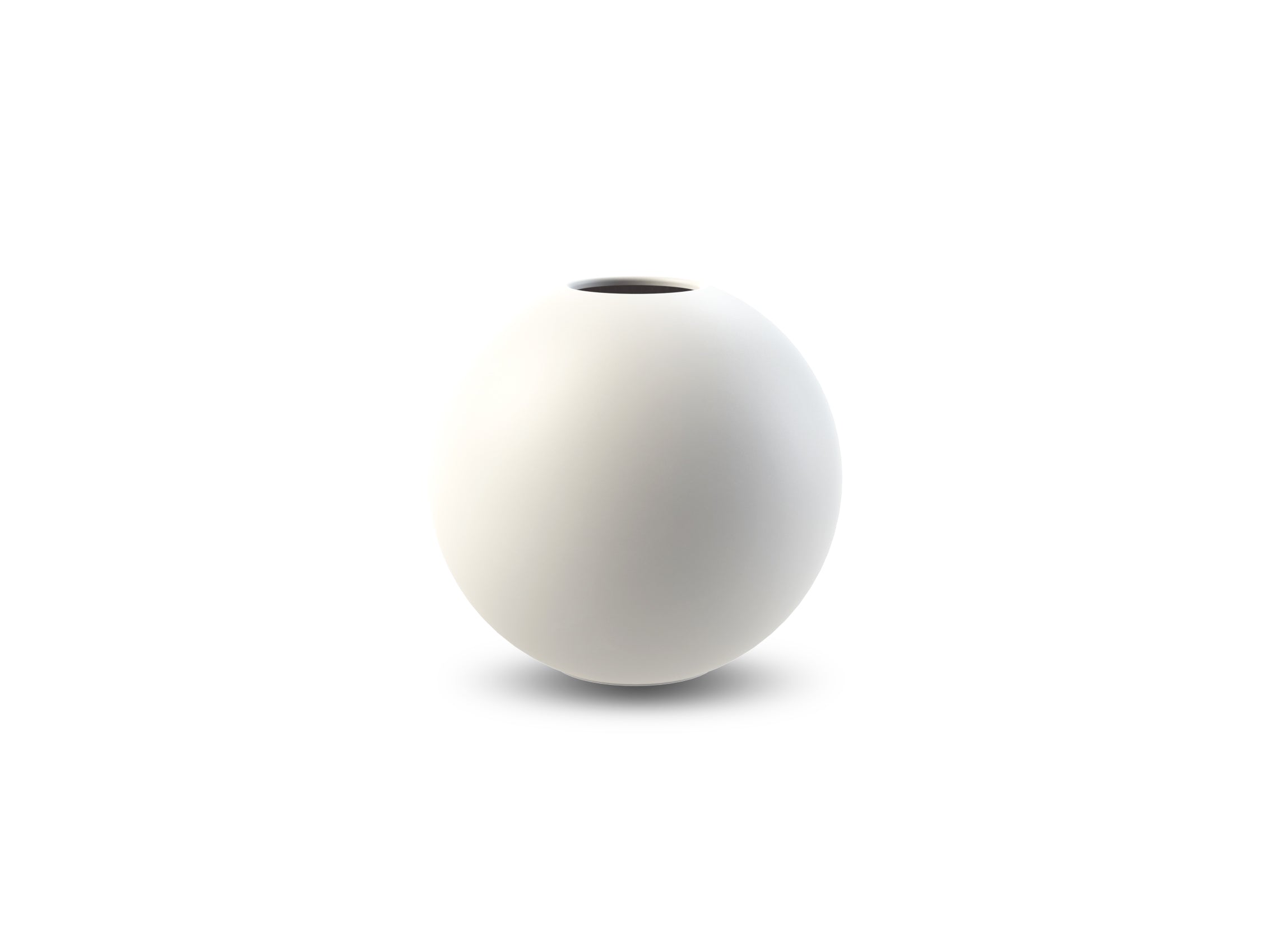 Large Ball Vase White
