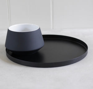 Black Convex Pot