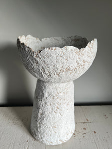 Paper Mache Tulip Pedestal Bowl