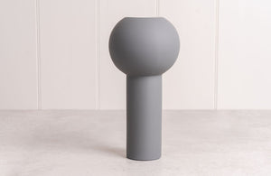 Large Pillar Vase Grey