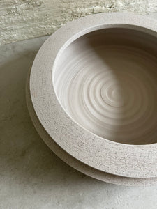 Large Beige Terracotta Bowl