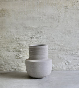 Medium Beige Terracotta Vase