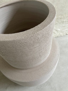Medium Beige Terracotta Vase