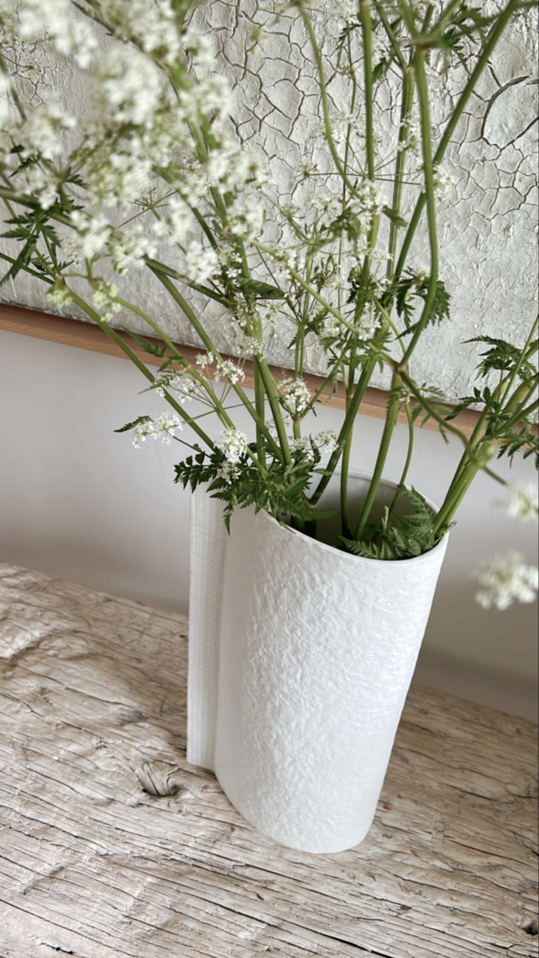 Fold Vase White