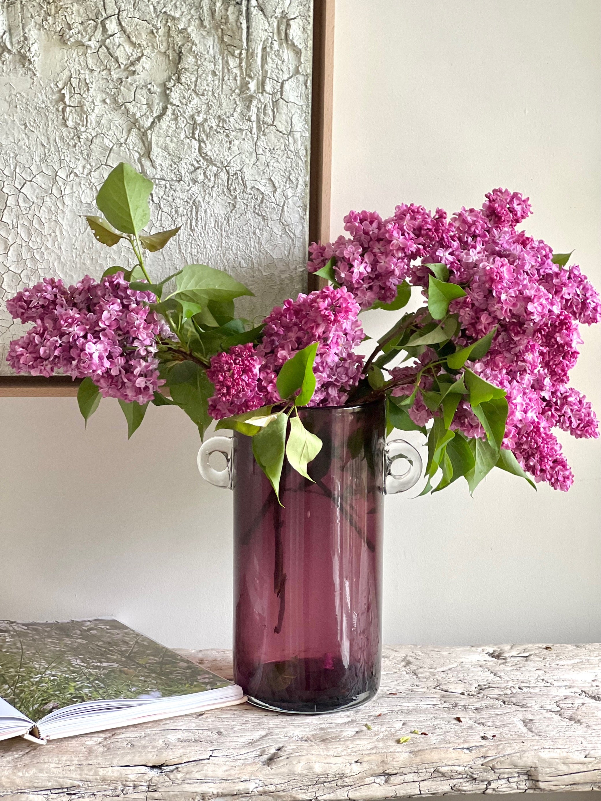 Aubergine Glass Vase