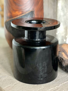Black/Dark Brown Glass Vase